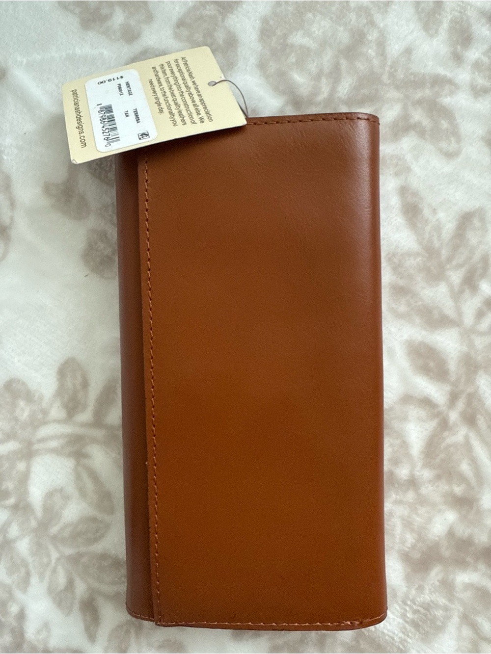 NEW Patricia Nash Brown Tan Leather Trifold Teresa Wallet - Picture 8 of 8